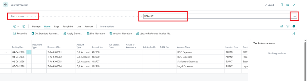 Create a Batch and Assign a No